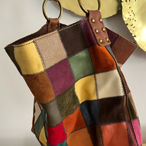 Lucky brand patchwork hobo bag hotsell